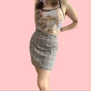 H&M Houndstooth Skirt